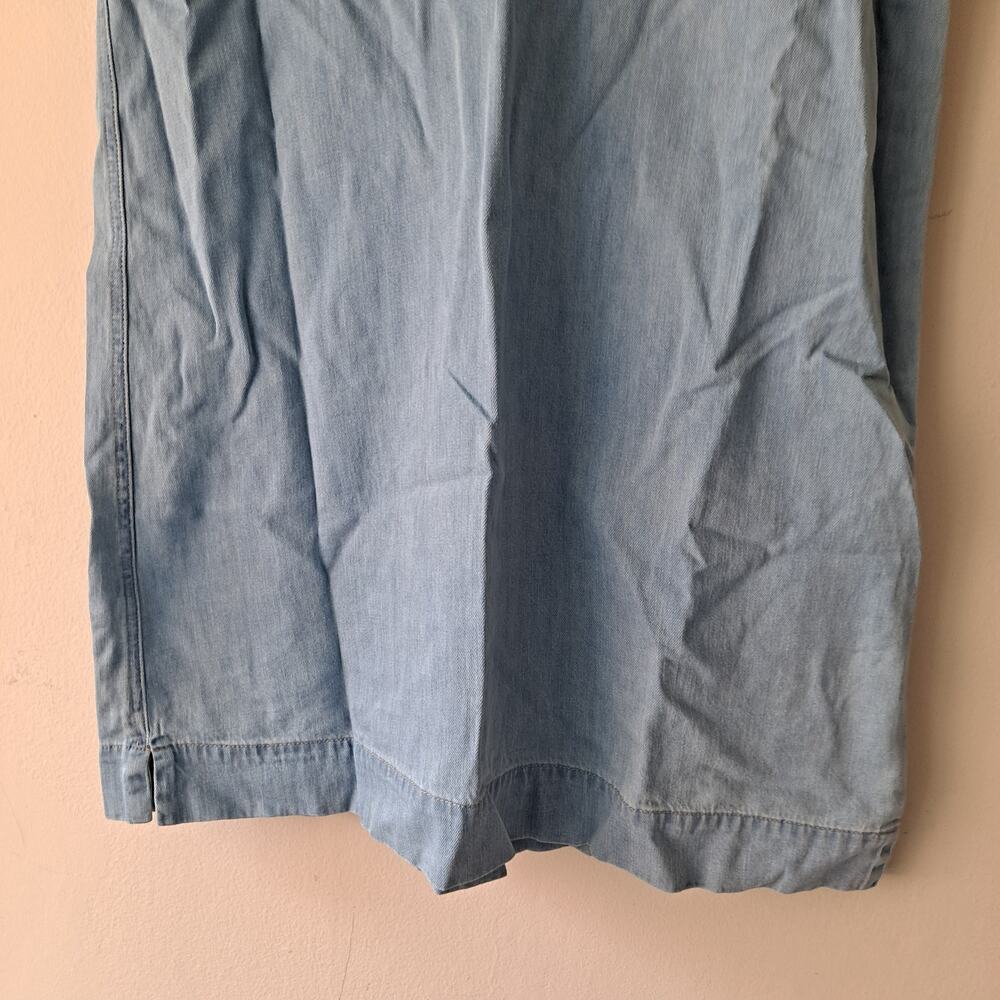 NWT Madewell Denim Tunic Dress Mini Shift Kelleyville Wash Blue Women's Size L - Picture 8 of 14